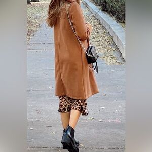 Camel brown wool blend jacket